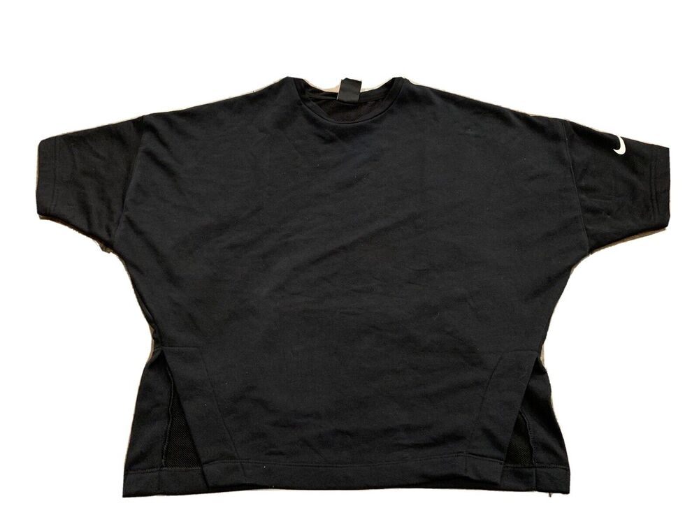 Nike Womens Black Sportswear Dry Versa Mesh Back Training Top Size M 833648-010